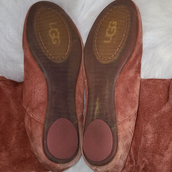 Ugg Highkoo coral leather slouchy boots 7 - Picture 11 of 16